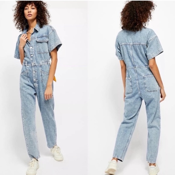 Free People Pants - Free People Marci Denim Jumpsuit Coverall